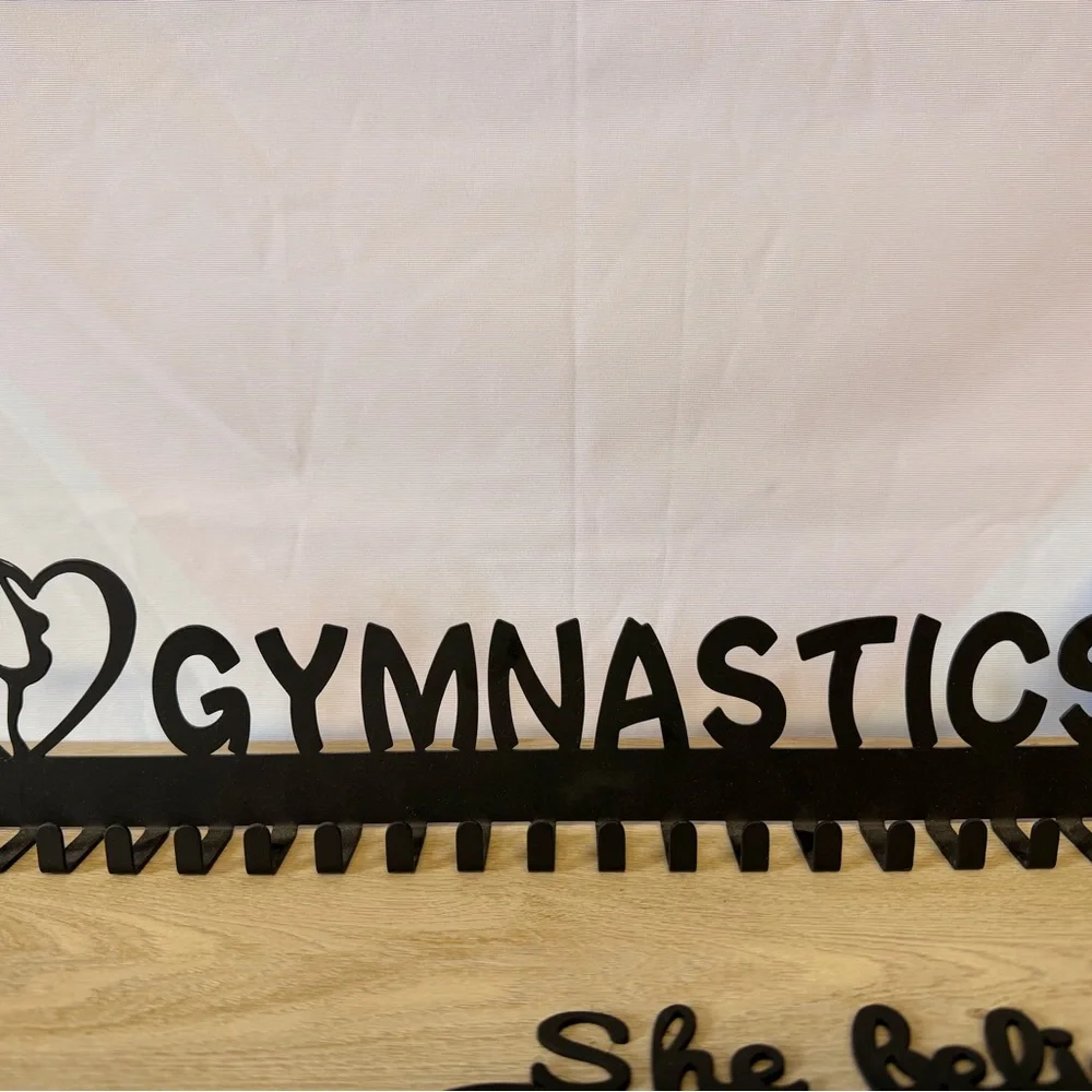 Black Gymnastics Medal Holder
